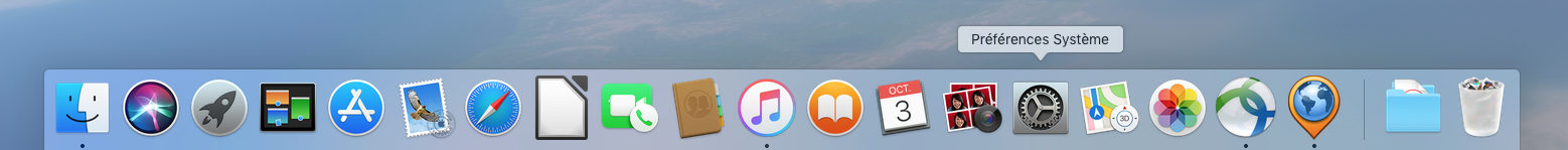 Open the System preferences